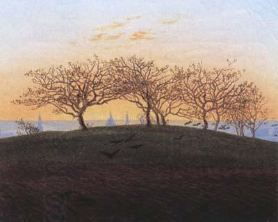 Caspar David Friedrich Hills and Ploughed Fields near Dresden (mk10) China oil painting art